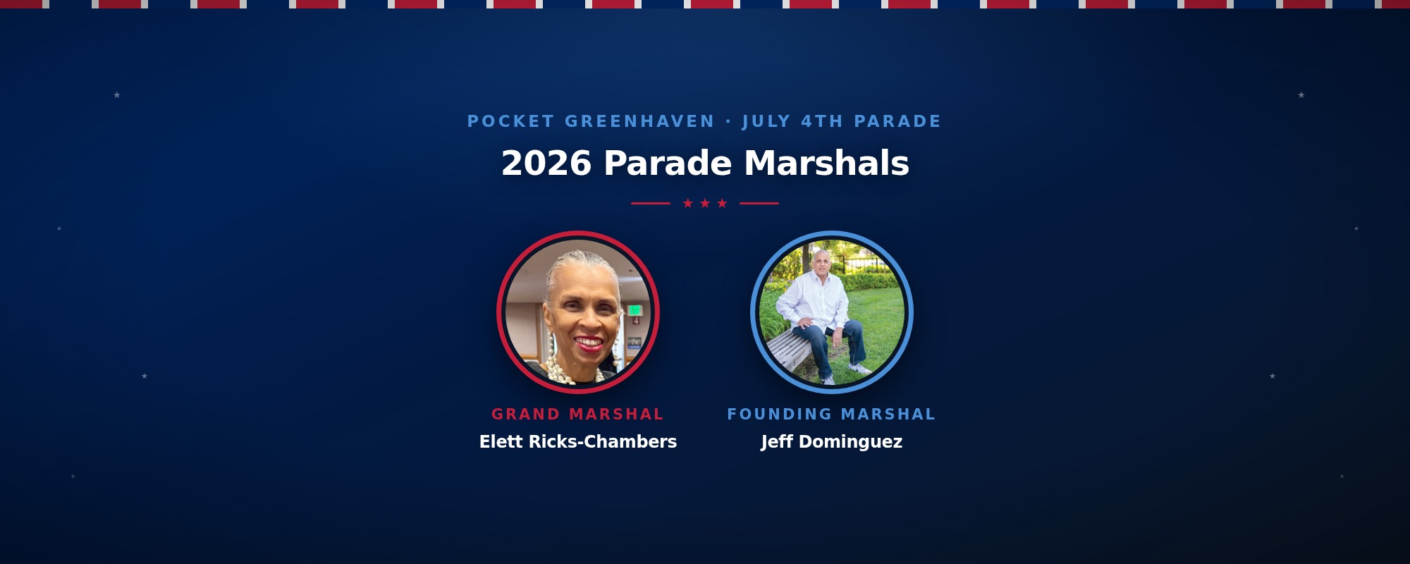 Meet Your 2026 Parade Marshals: Elett Ricks-Chambers & Jeff Dominguez